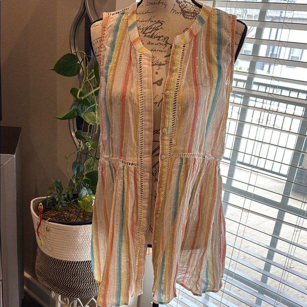 Striped Sleeveless Top